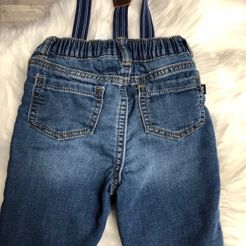 Oshkosh b’gosh Derby Wash Suspender Jeans 18M